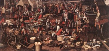  Pie Obras - Escena del mercado 4 pintor histórico holandés Pieter Aertsen